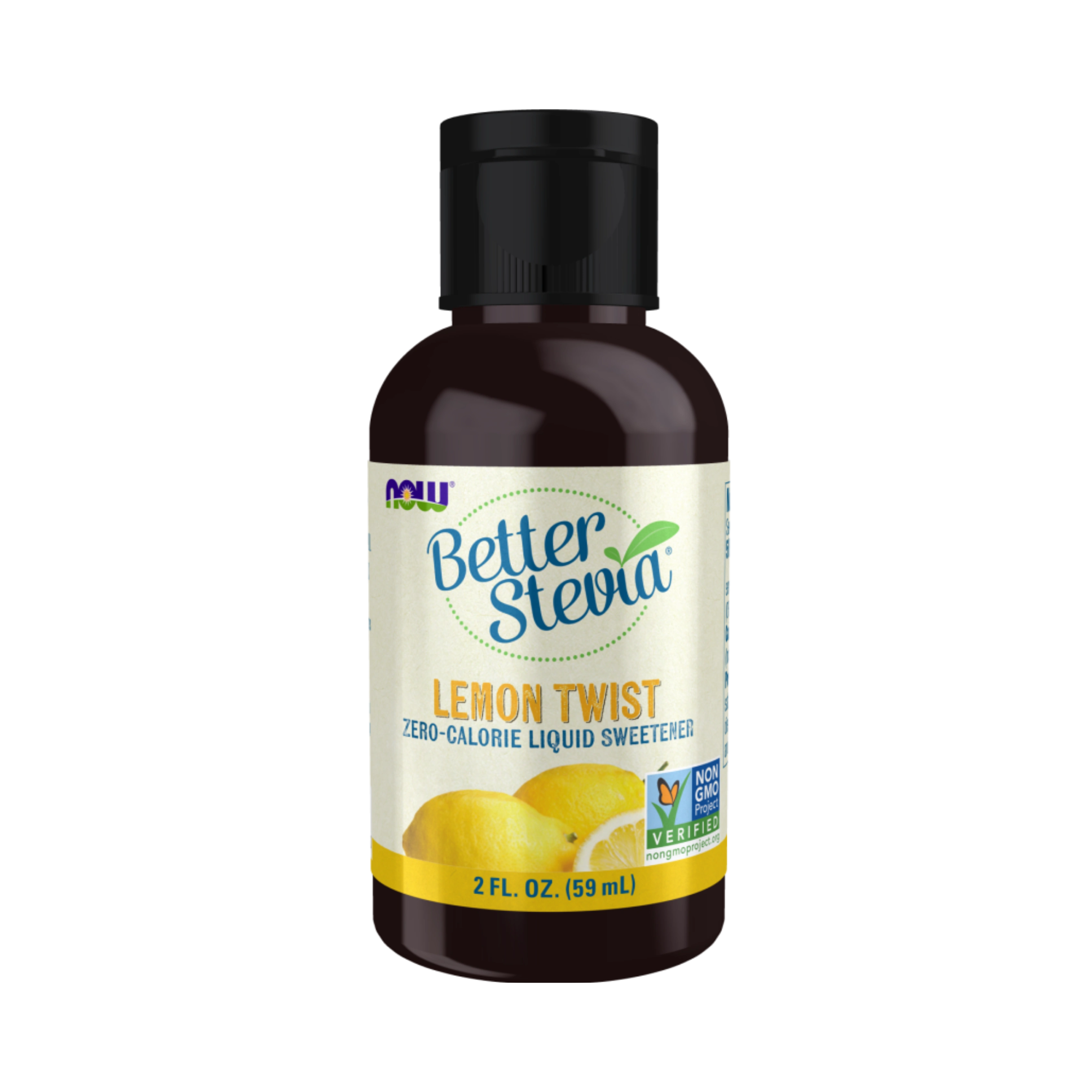 NOW Foods, Better Stevia, Zero-Calorie Liquid Sweetener, Lemon Twist, 2 Fl Oz