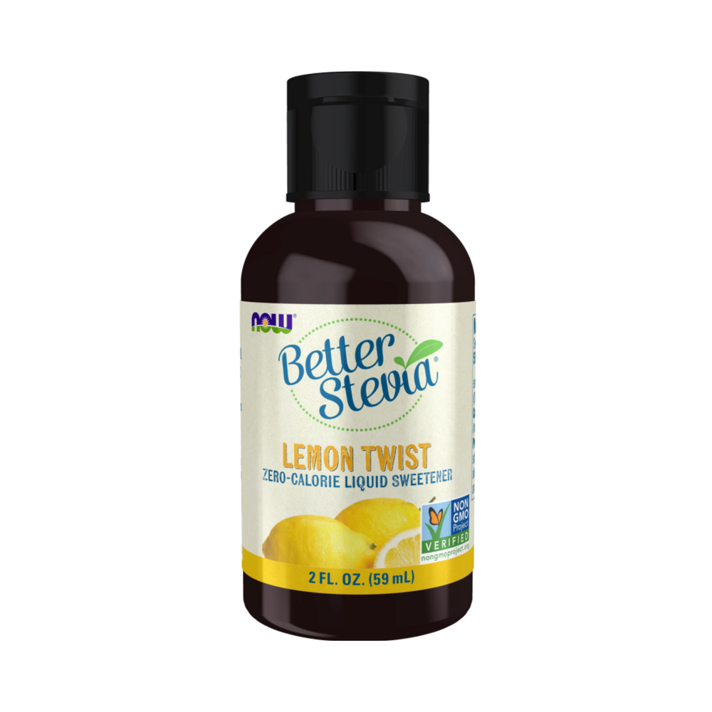NOW Foods, Better Stevia, Zero-Calorie Liquid Sweetener, Lemon Twist, 2 Fl Oz