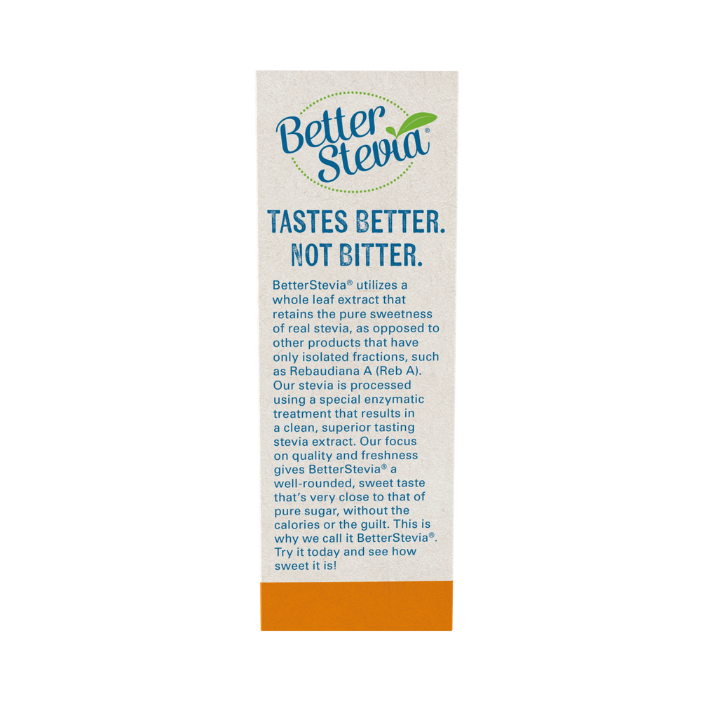 NOW Foods, Better Stevia, Zero-Calorie Sweetener, Original, 100 Packets, 3.5 Oz