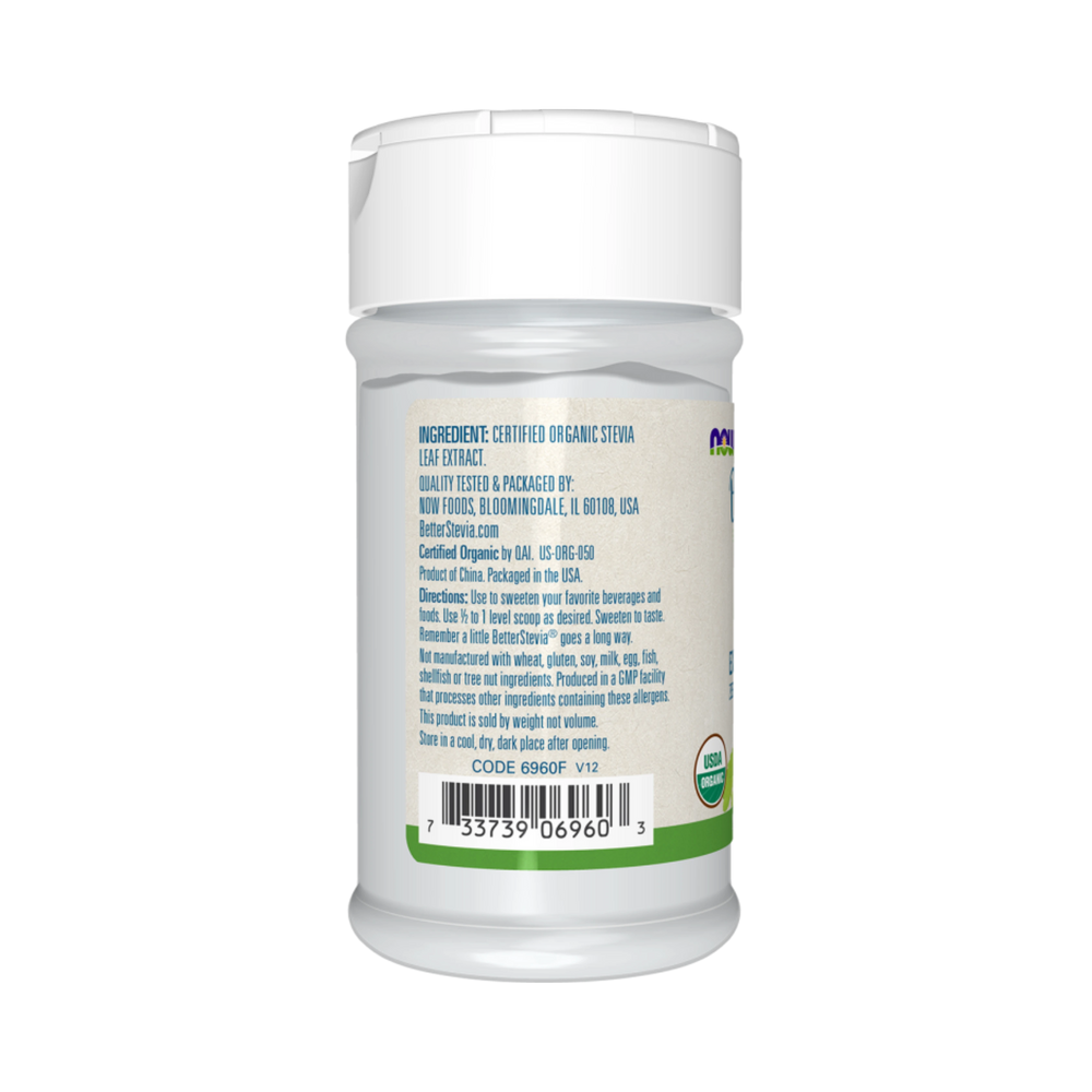 NOW Foods, BetterStevia, Organic Extract Powder, 1 Oz