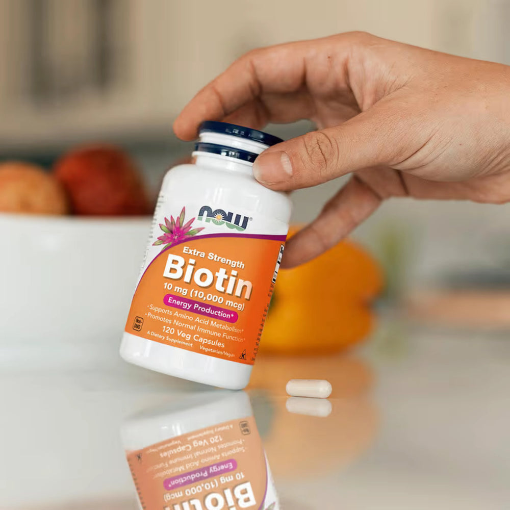 NOW Foods, Biotin, 10 mg, 120 Veg Capsules