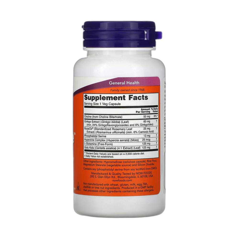 NOW Foods, Brain Elevate, 60 Veg Capsules