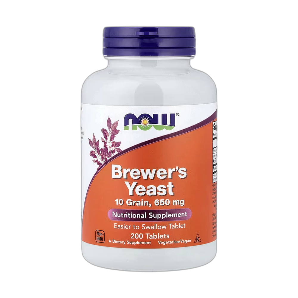 NOW Foods, Brewer's Yeast, 650 mg, 200 Tablets