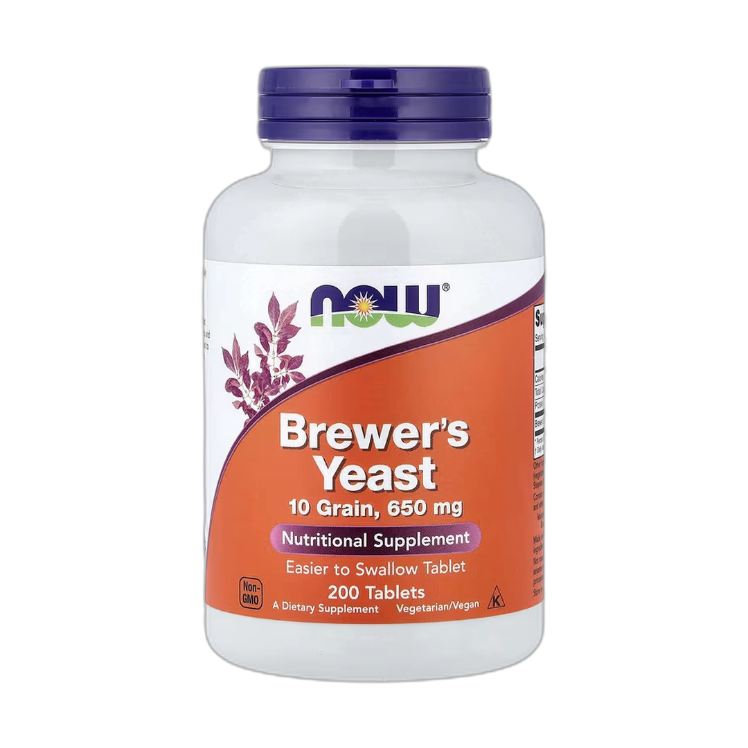 NOW Foods, Brewer's Yeast, 650 mg, 200 Tablets