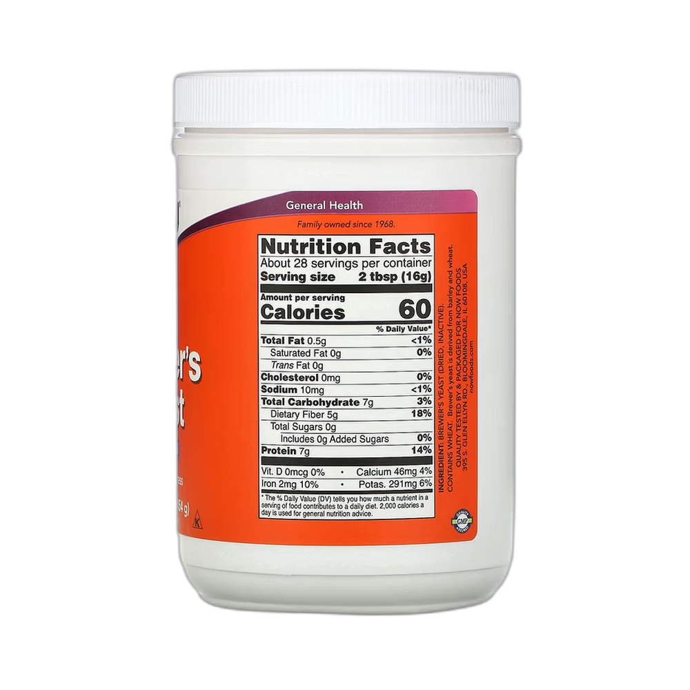 NOW Foods, Brewer's Yeast, Super Food, 1 lb, 454 g