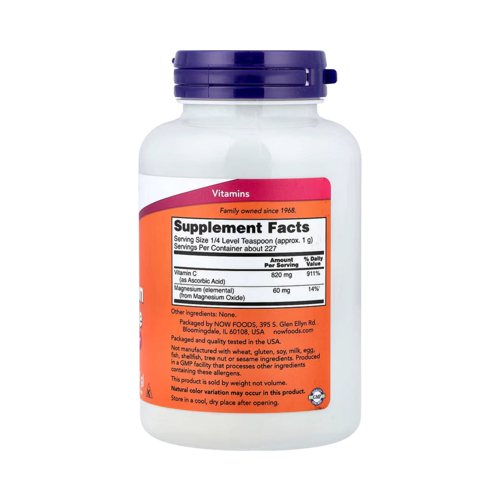 NOW Foods, Buffered Magnesium Ascorbate, Vitamin C Powder, 8 oz, 227 g