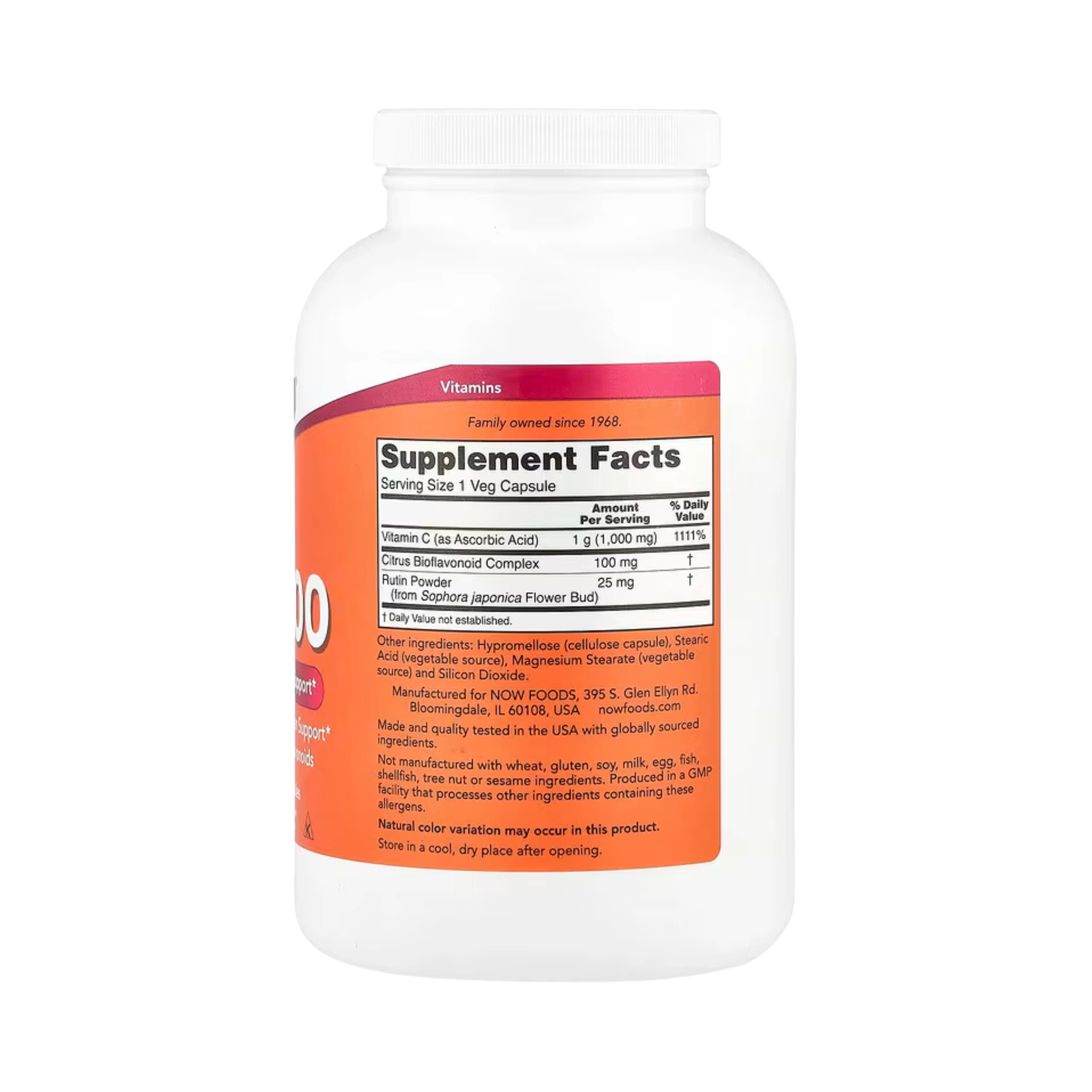 NOW Foods, C-1000, 500 Veg Capsules