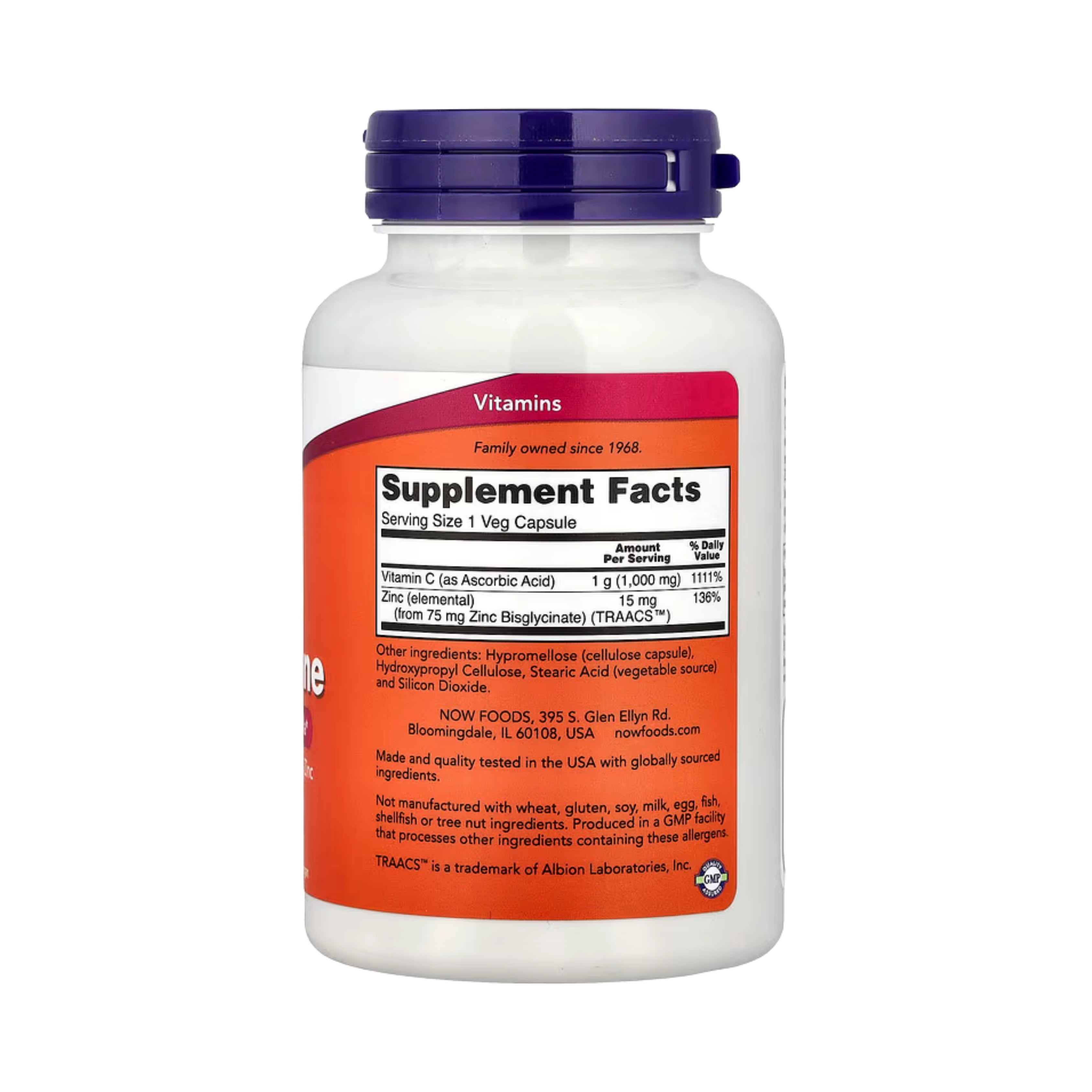 NOW Foods, C-1000, Zinc Immune, 90 Veg Capsules