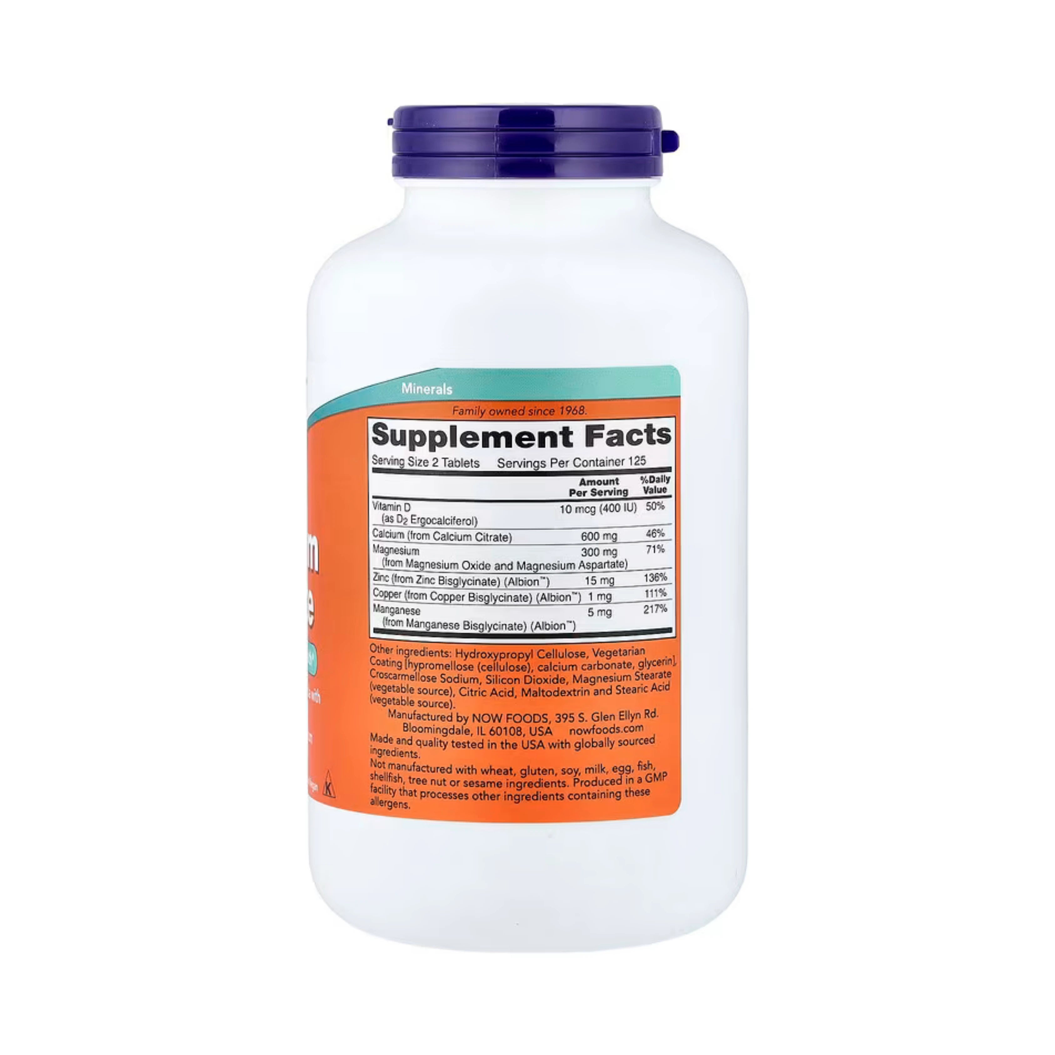NOW Foods, Calcium Citrate, 250 Tablets