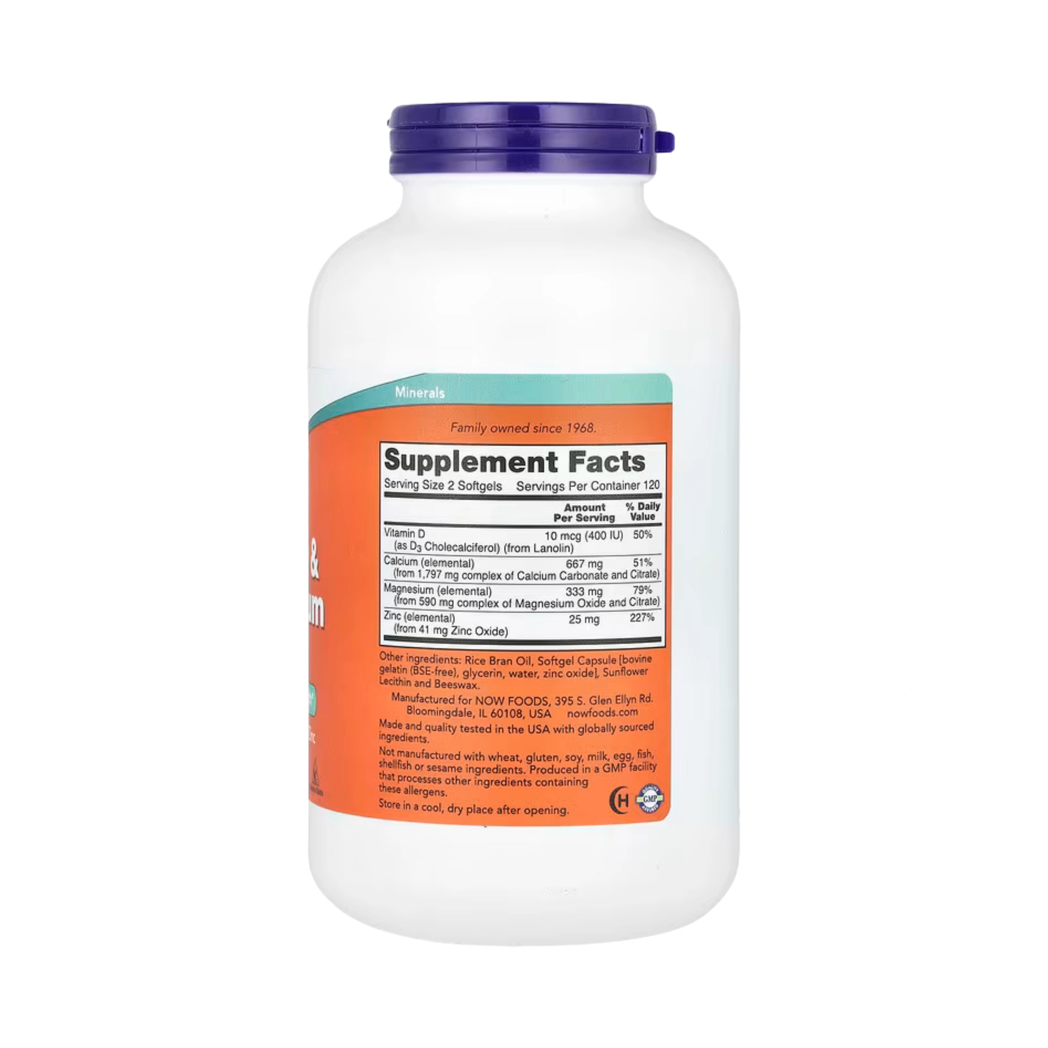 NOW Foods, Calcium & Magnesium, 240 Softgels