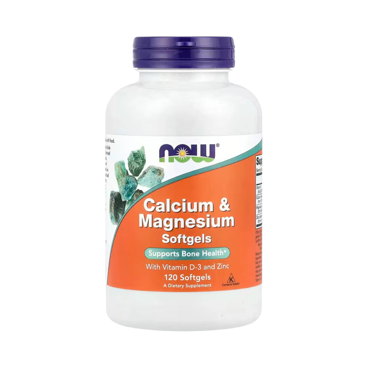 NOW Foods, Calcium & Magnesium with Vitamin D3 and Zinc, 120 Softgels
