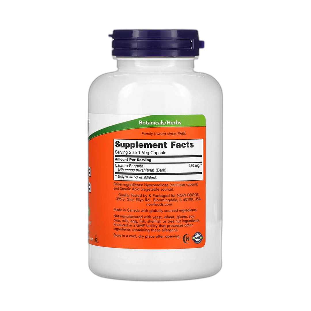 NOW Foods, Cascara Sagrada, 450 mg, 250 Veg Capsules