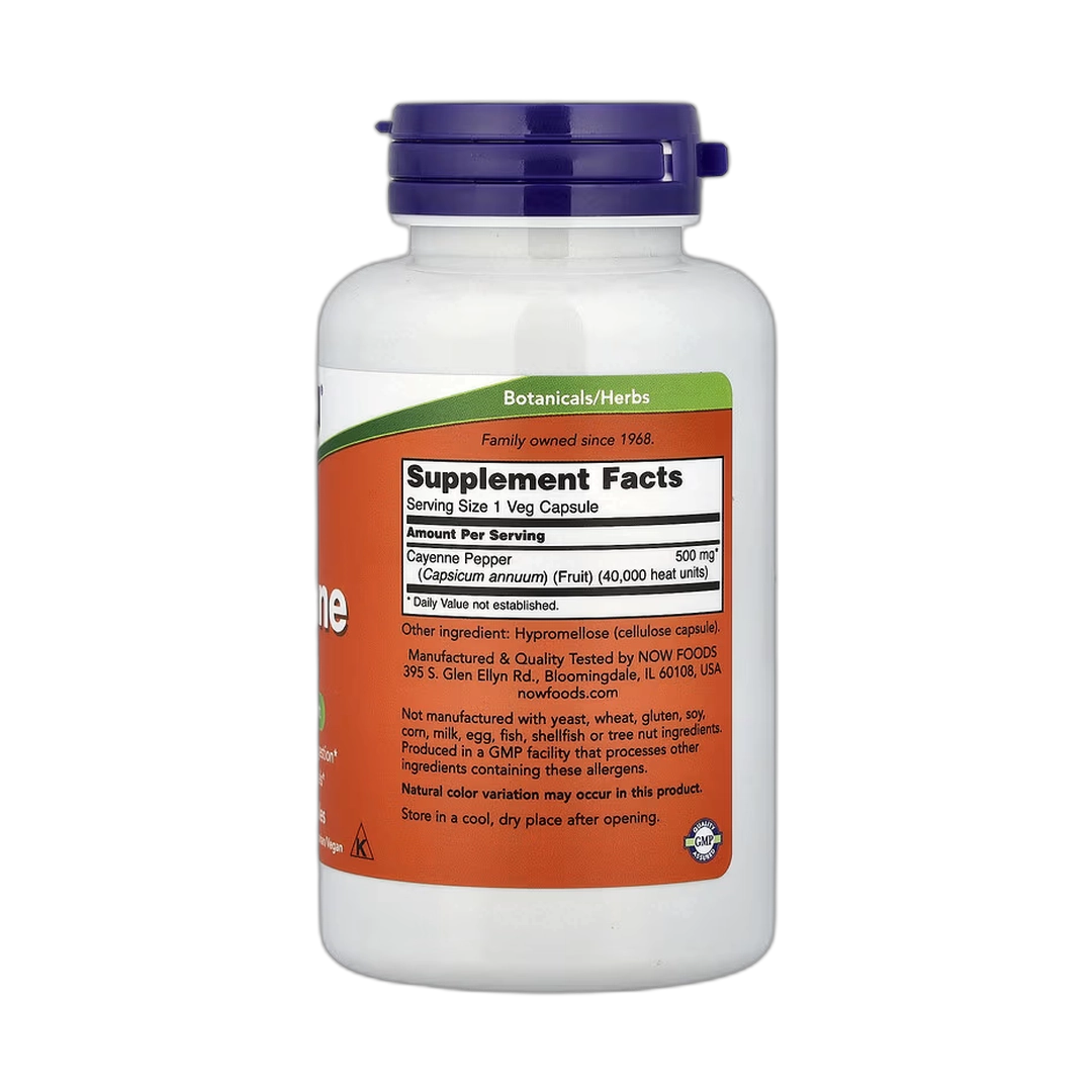 NOW Foods, Cayenne, 500 mg, 100 Veg Capsules