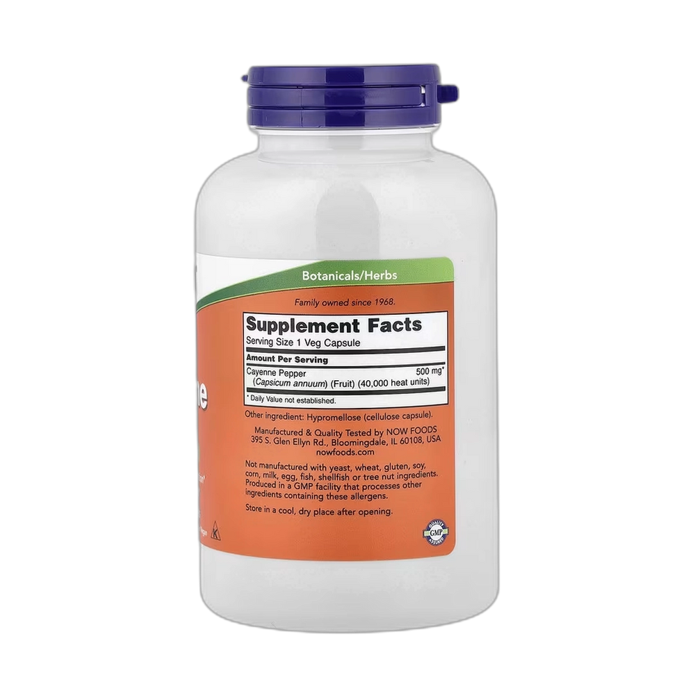 NOW Foods, Cayenne, 500 mg, 250 Veg Capsules