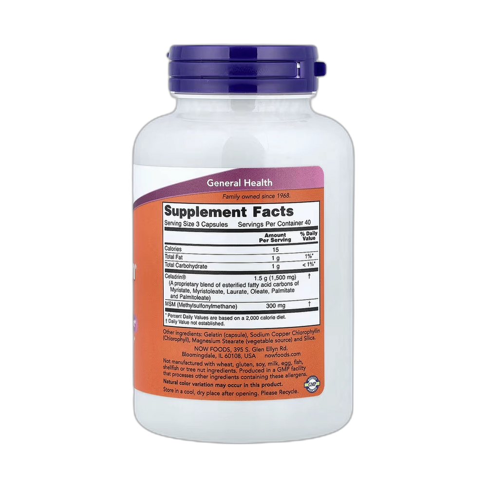 NOW Foods, Celadrin & MSM, 120 Capsules