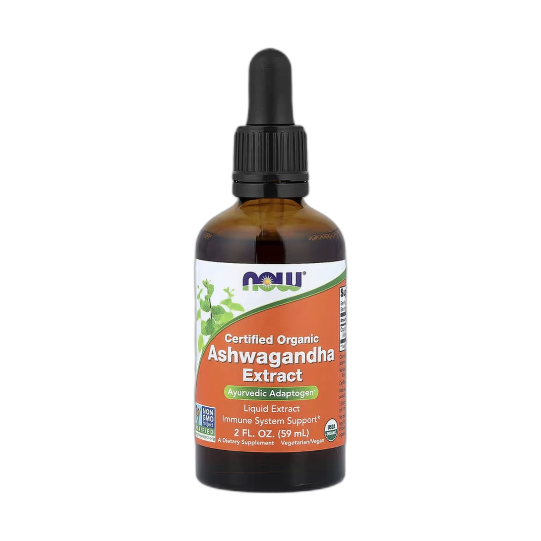 NOW Foods, Certified Organic Ashwagandha Extract, 2 fl oz, 59 ml