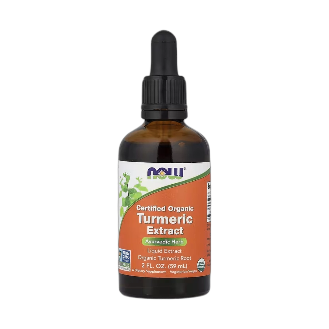 NOW Foods, Certified Organic Turmeric Extract, 2 fl oz, 59 ml