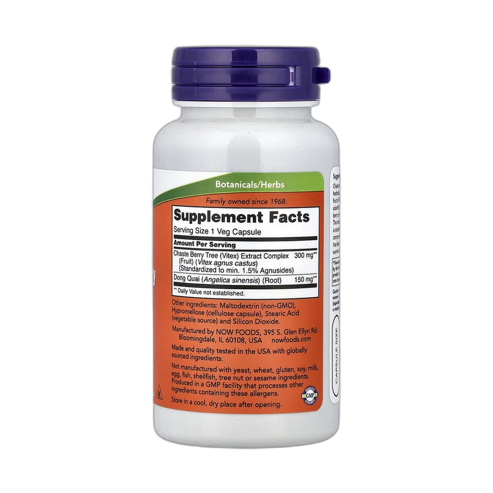 NOW Foods, Chaste Berry Vitex Extract, 300 mg, 90 Veg Capsules