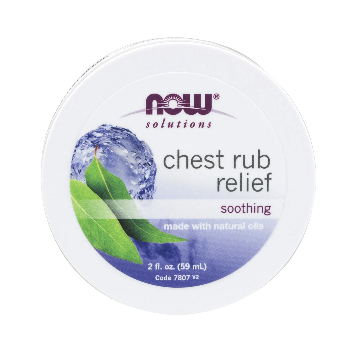 NOW Foods, Chest Rub Relief, 2 fl. Oz, 59 ml