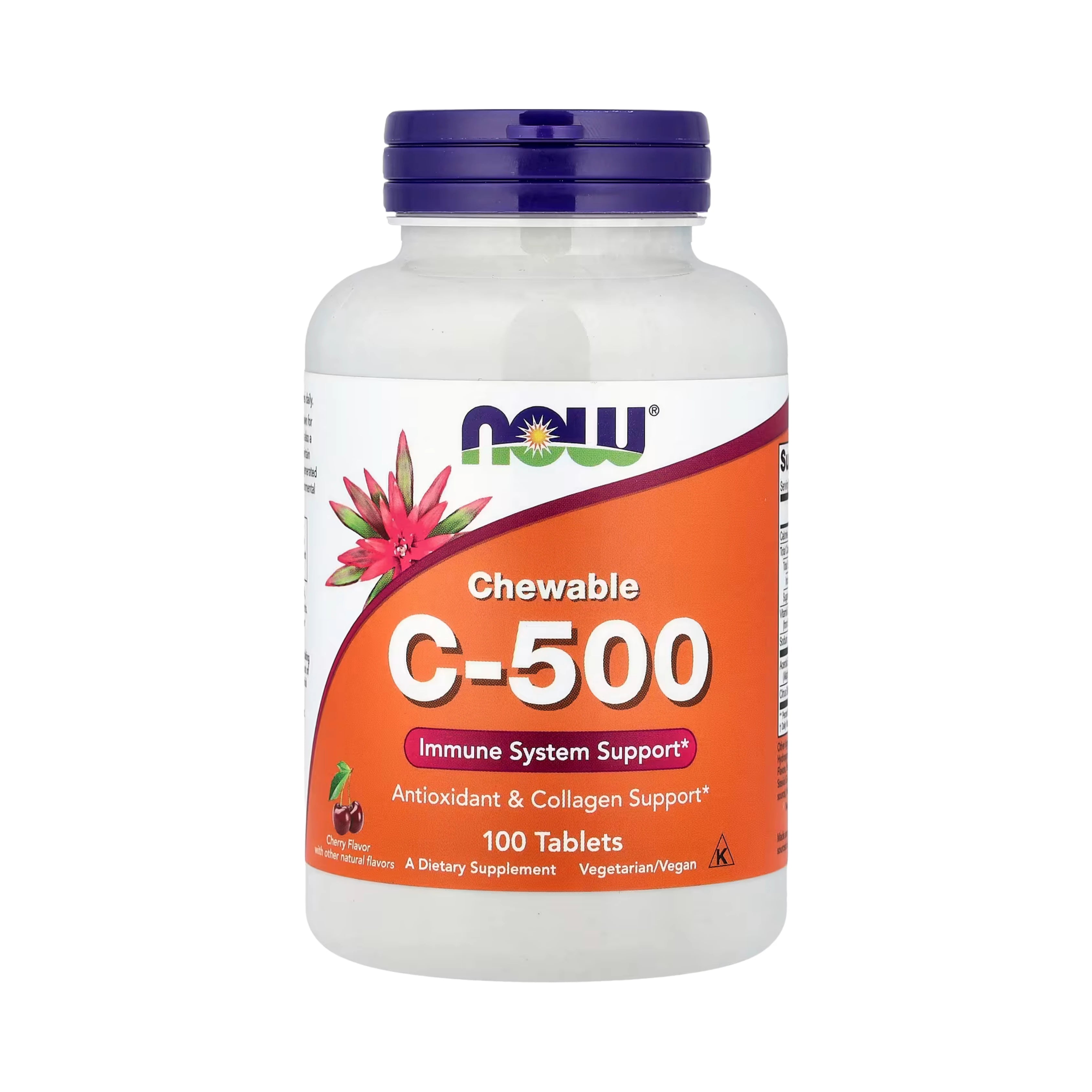 NOW Foods, Chewable C-500, Cherry, 100 Tablets