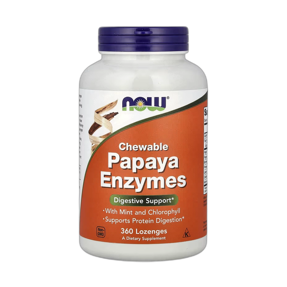 NOW Foods, Chewable Papaya Enzymes, 360 Lozenges
