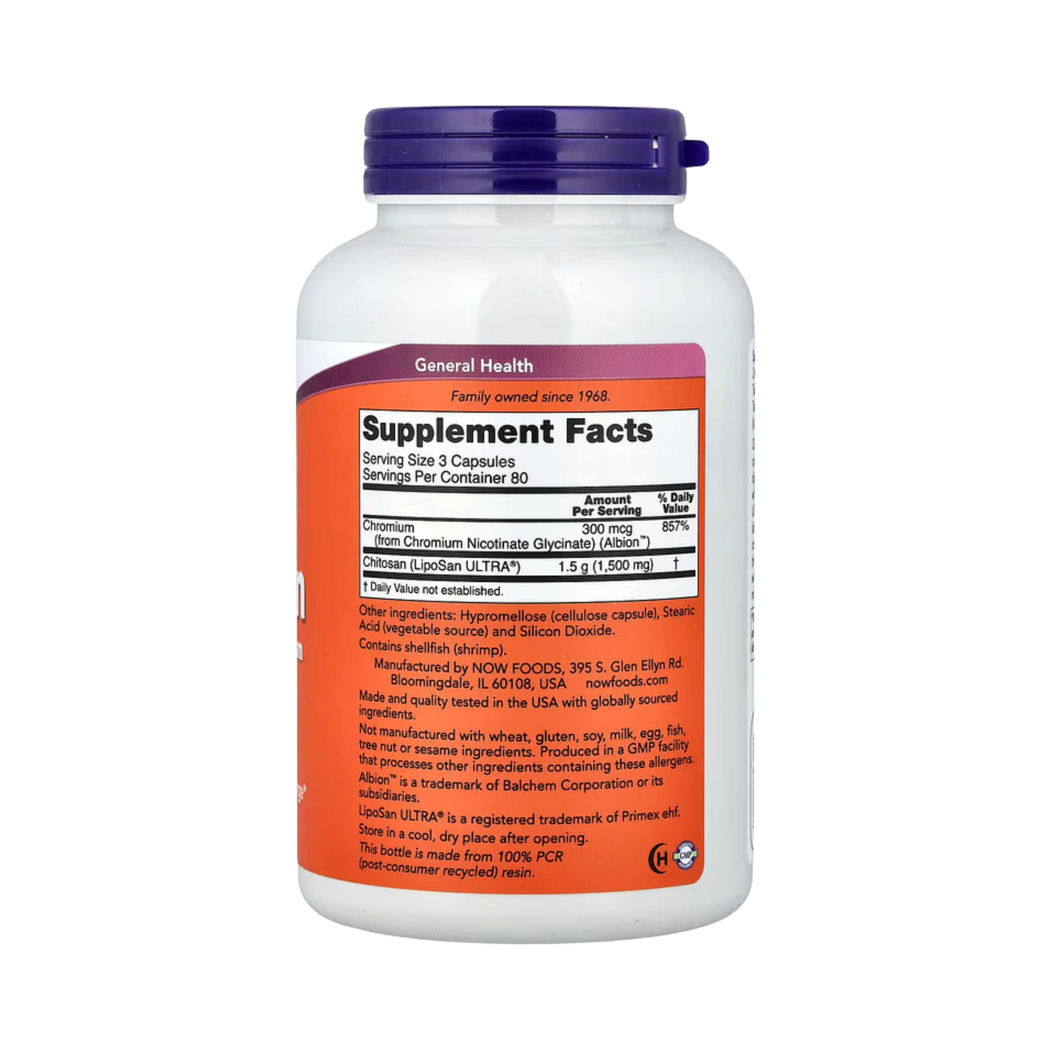 NOW Foods, Chitosan, 240 Veg Capsules