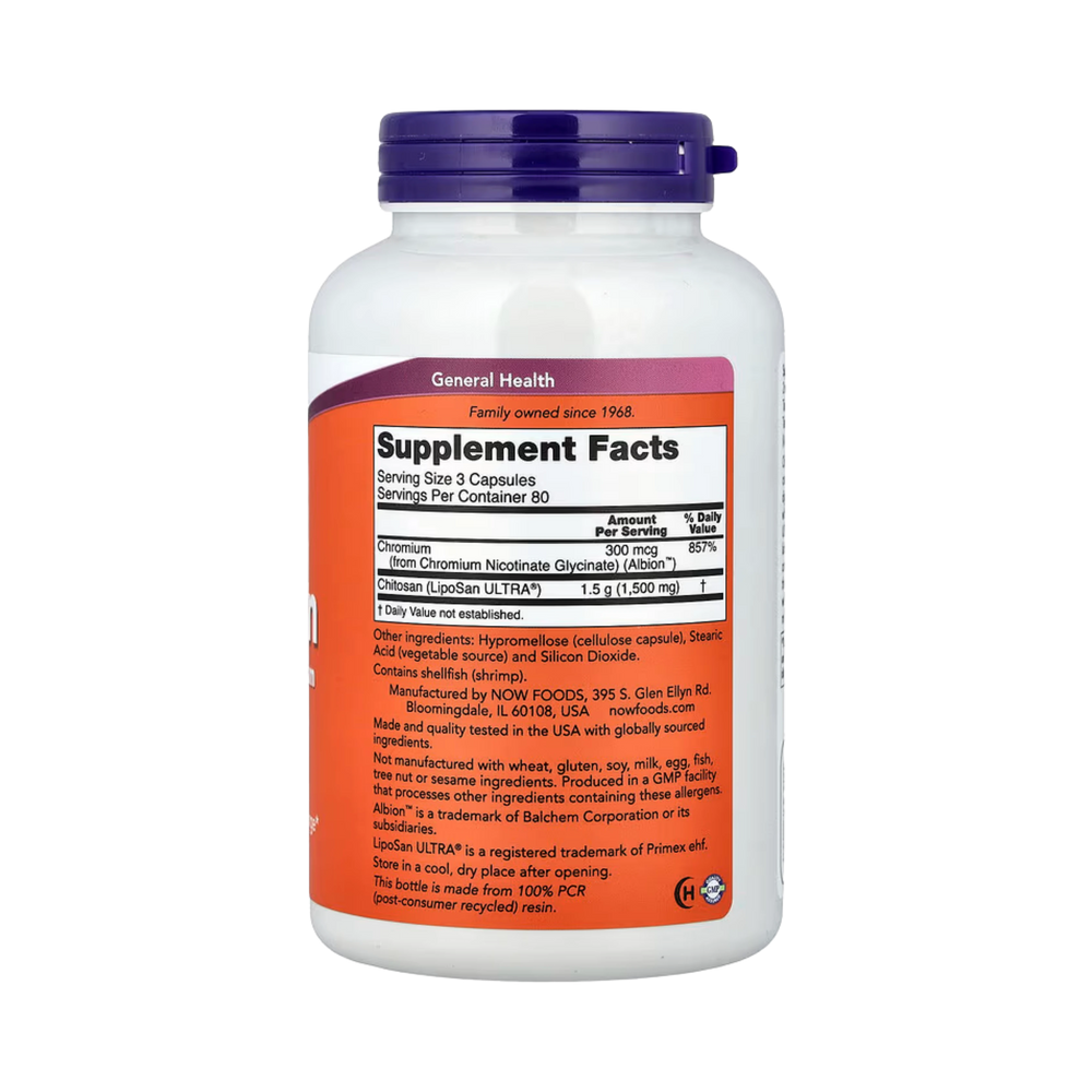 NOW Foods, Chitosan, 240 Veg Capsules