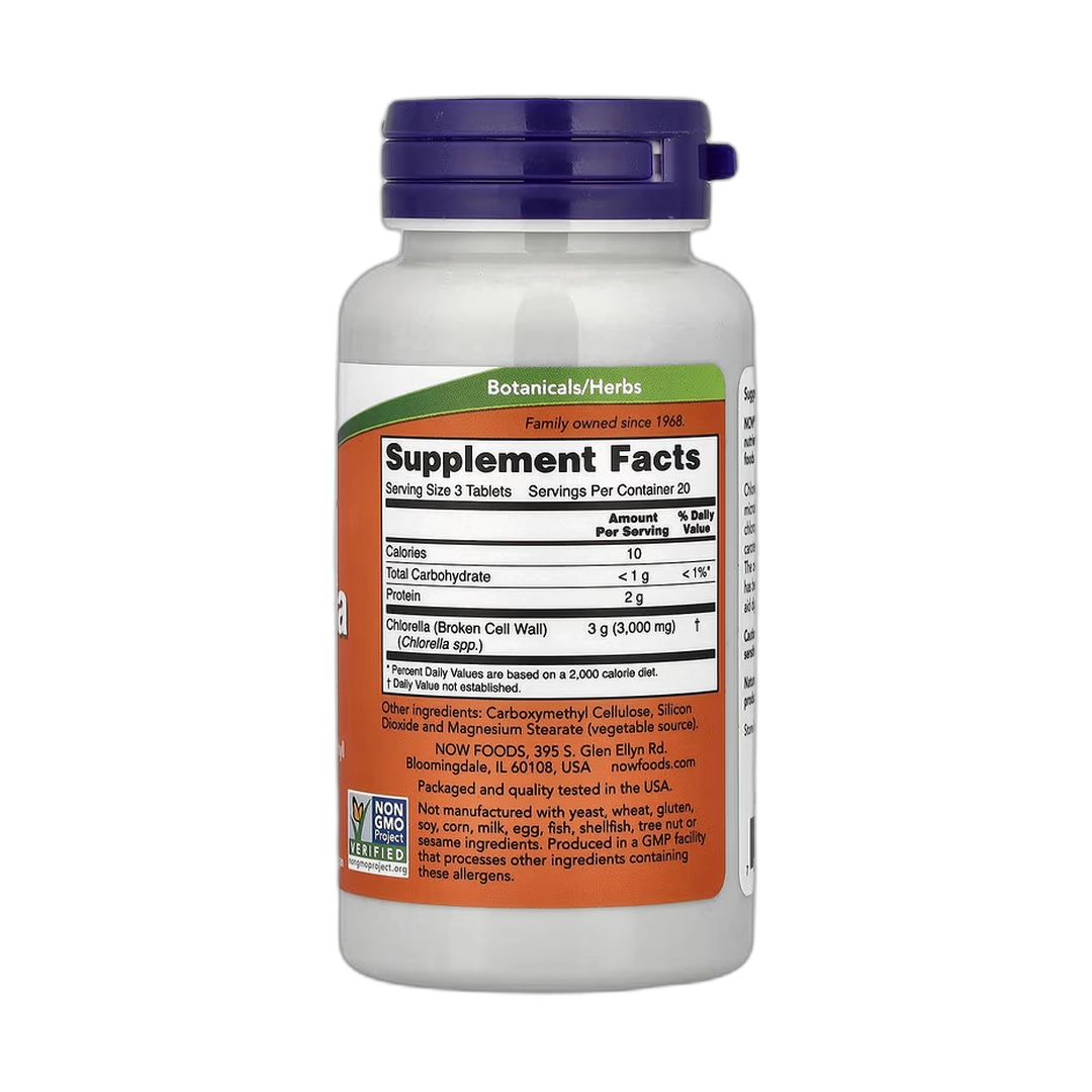 NOW Foods, Chlorella, 60 Tablets