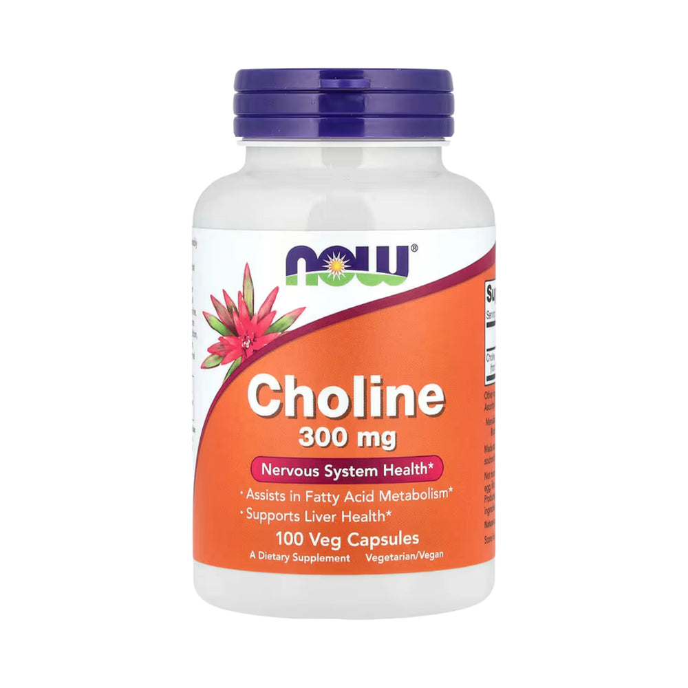 NOW Foods, Choline , 300 mg , 100 Veg Capsules