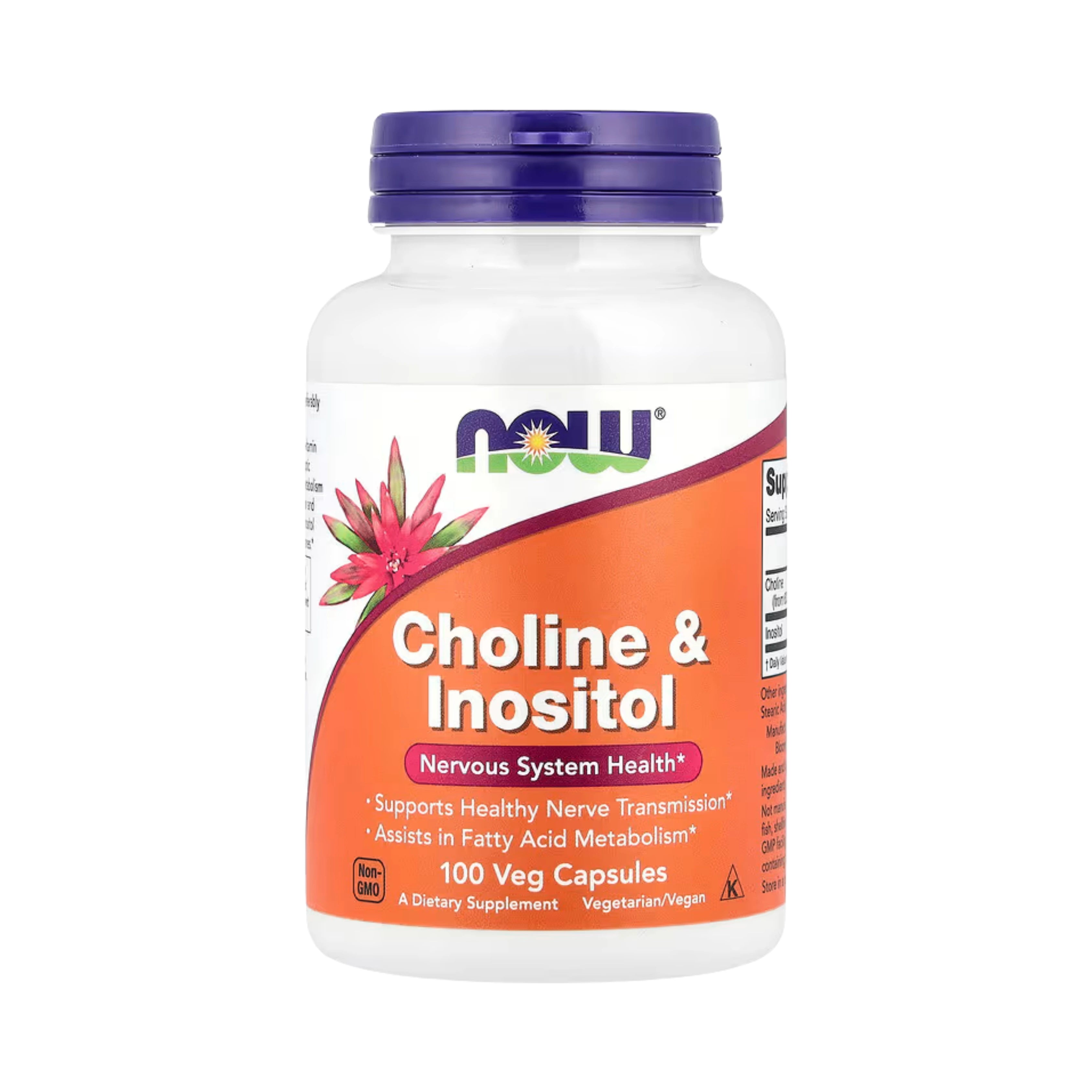 NOW Foods, Choline & Inositol, 100 Veg Capsules