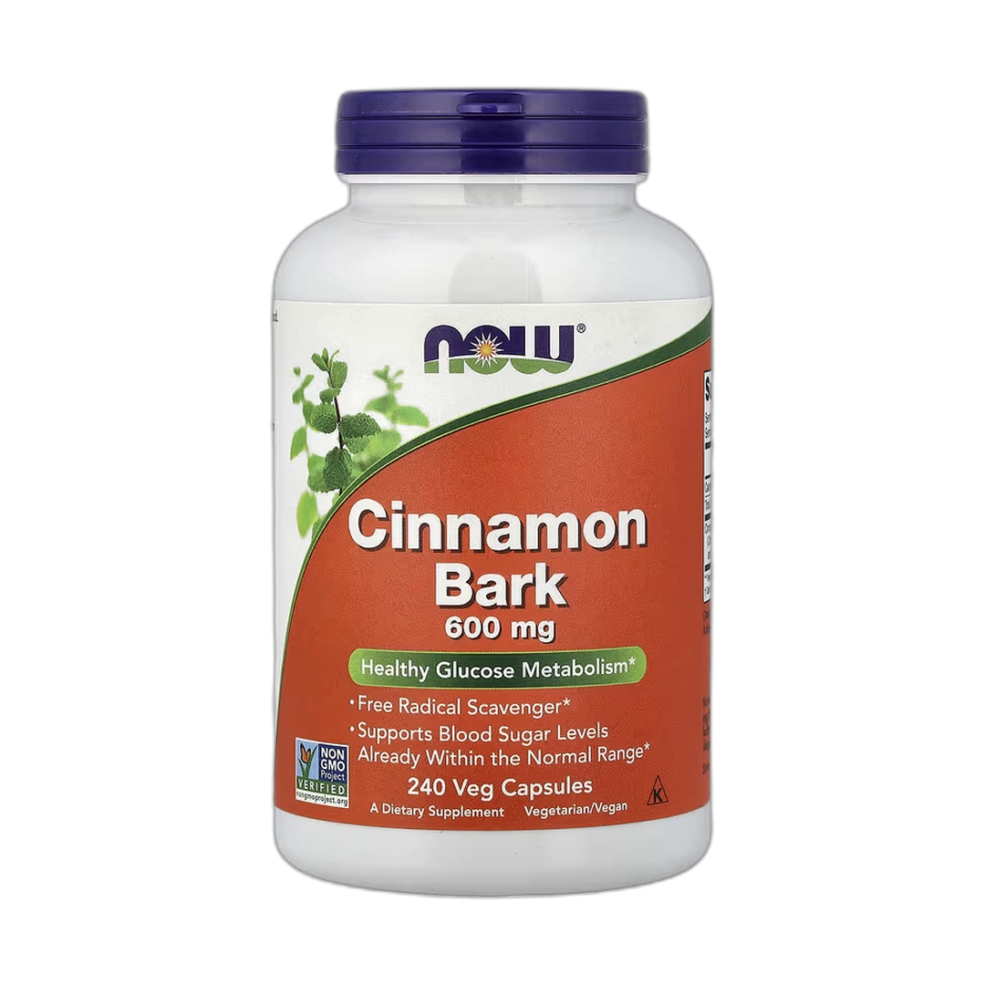 NOW Foods, Cinnamon Bark, 600 mg, 240 Veg Capsules