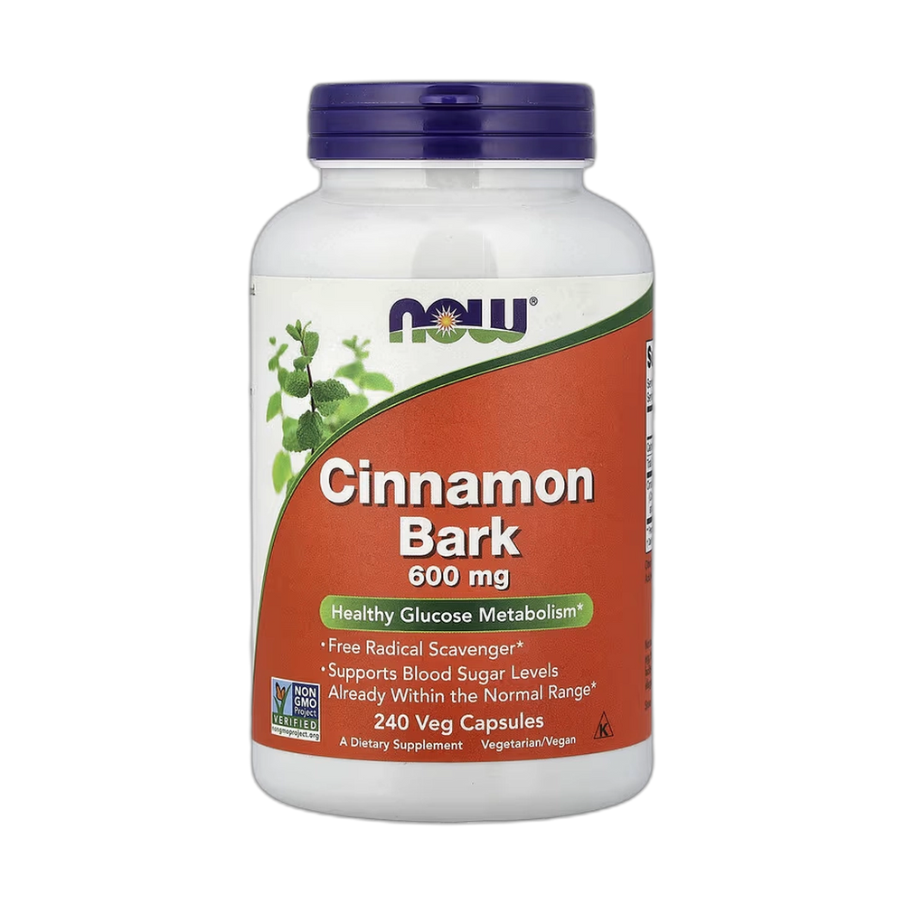 NOW Foods, Cinnamon Bark, 600 mg, 240 Veg Capsules