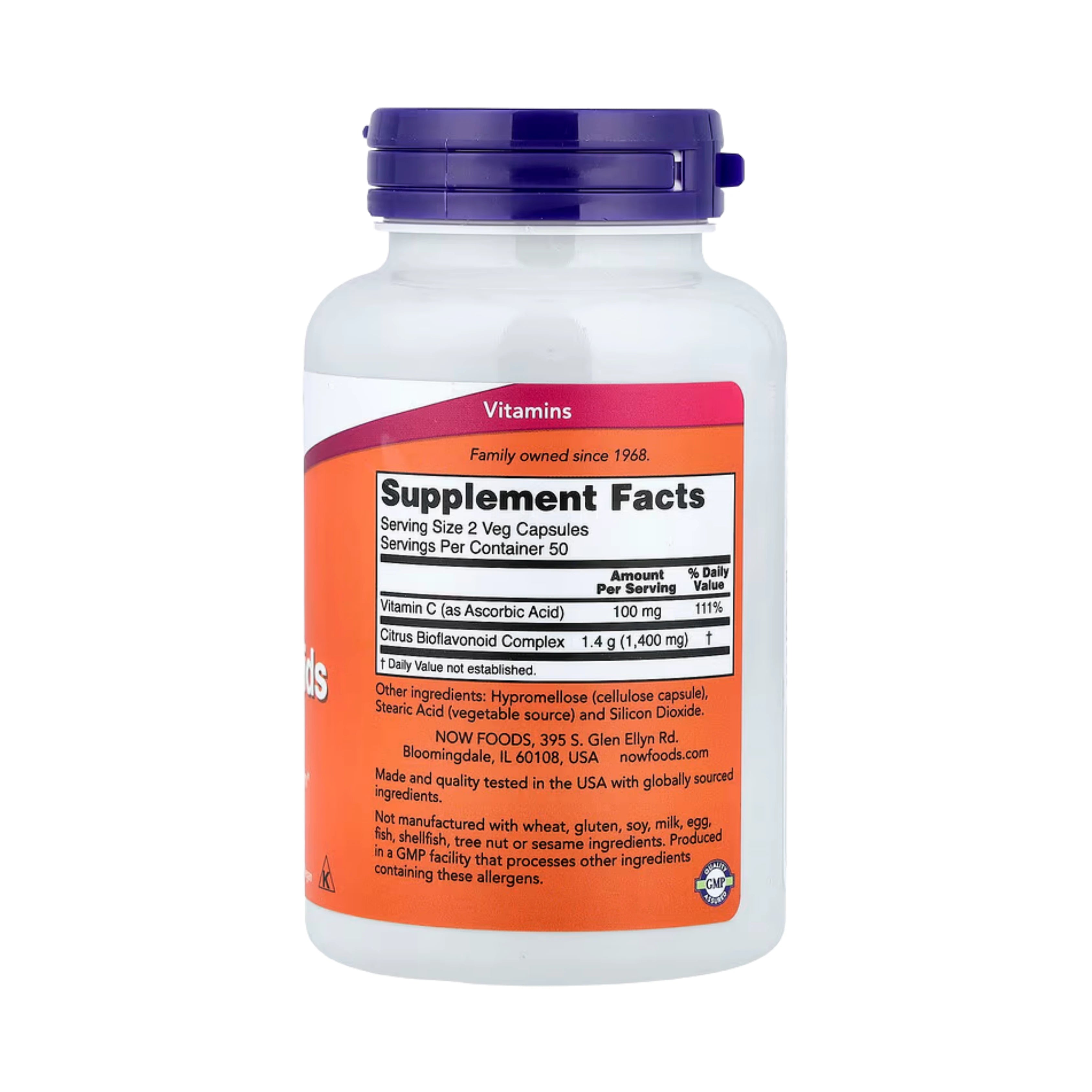 NOW Foods, Citrus Bioflavonoids, 100 Veg Capsules