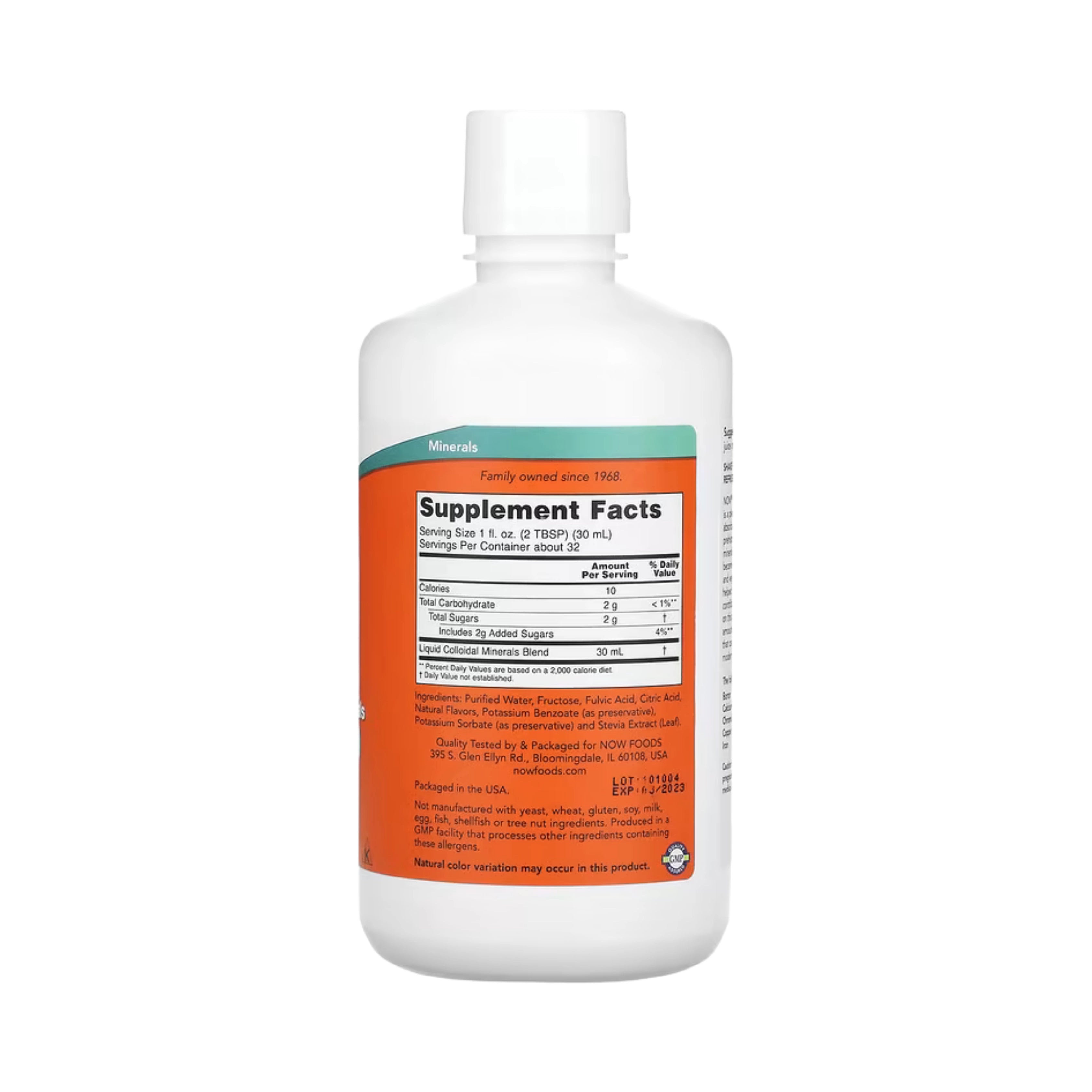 NOW Foods, Colloidal Minerals, Natural Raspberry , 32 fl oz, 946 ml