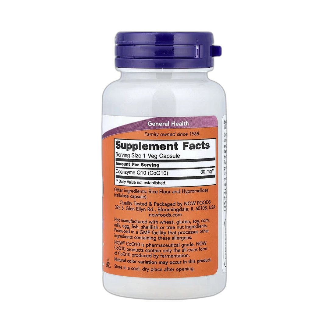 NOW Foods, CoQ10, 30 mg, 60 Veg Capsules