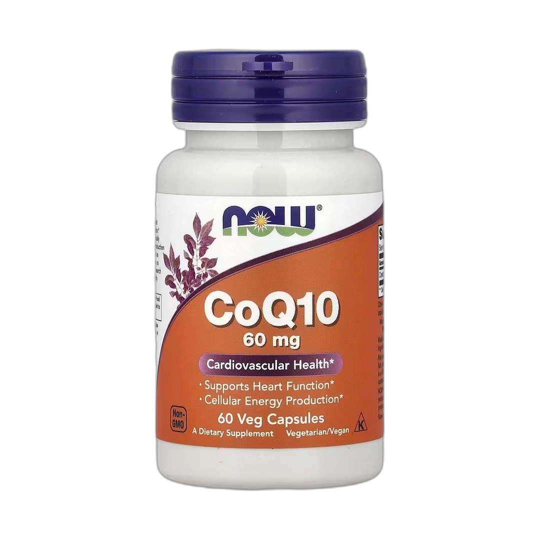 NOW Foods, CoQ10, 60 mg, 60 Veg Capsules