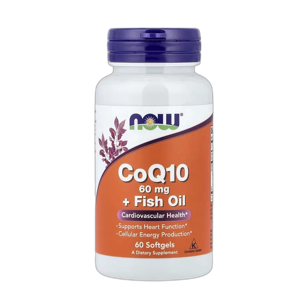 NOW Foods, CoQ10 + Fish Oil, 60 Softgels