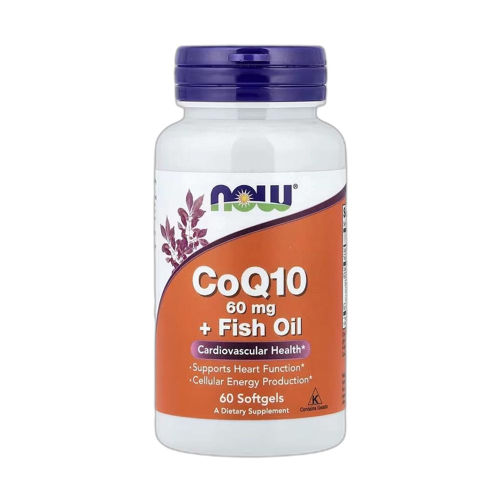 NOW Foods, CoQ10 + Fish Oil, 60 Softgels
