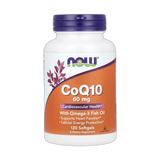 NOW Foods, CoQ10 with Omega-3 Fish Oil, 120 Softgels