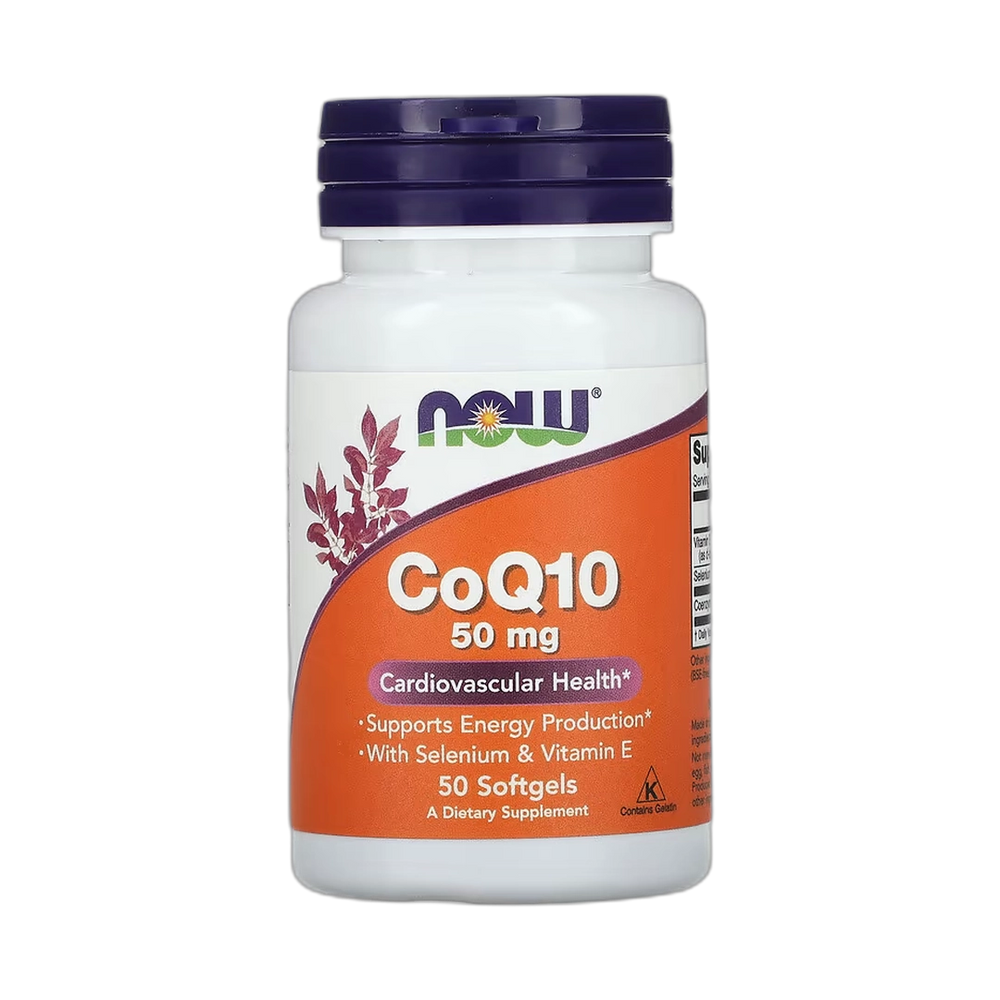 NOW Foods, CoQ10 With Selenium & Vitamin E, 50 Softgel