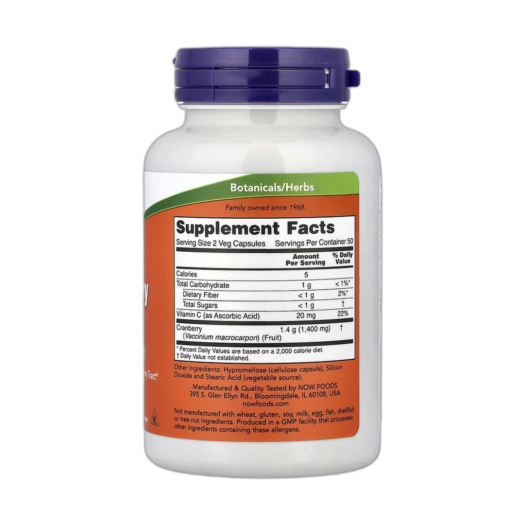 NOW Foods, Cranberry Caps, 100 Veg Capsules