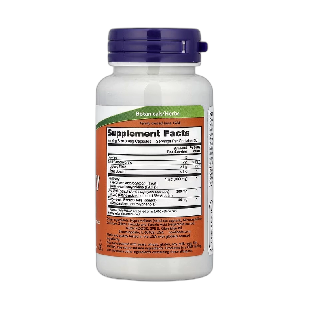 NOW Foods, Cranberry with PACs, 90 Veg Capsules