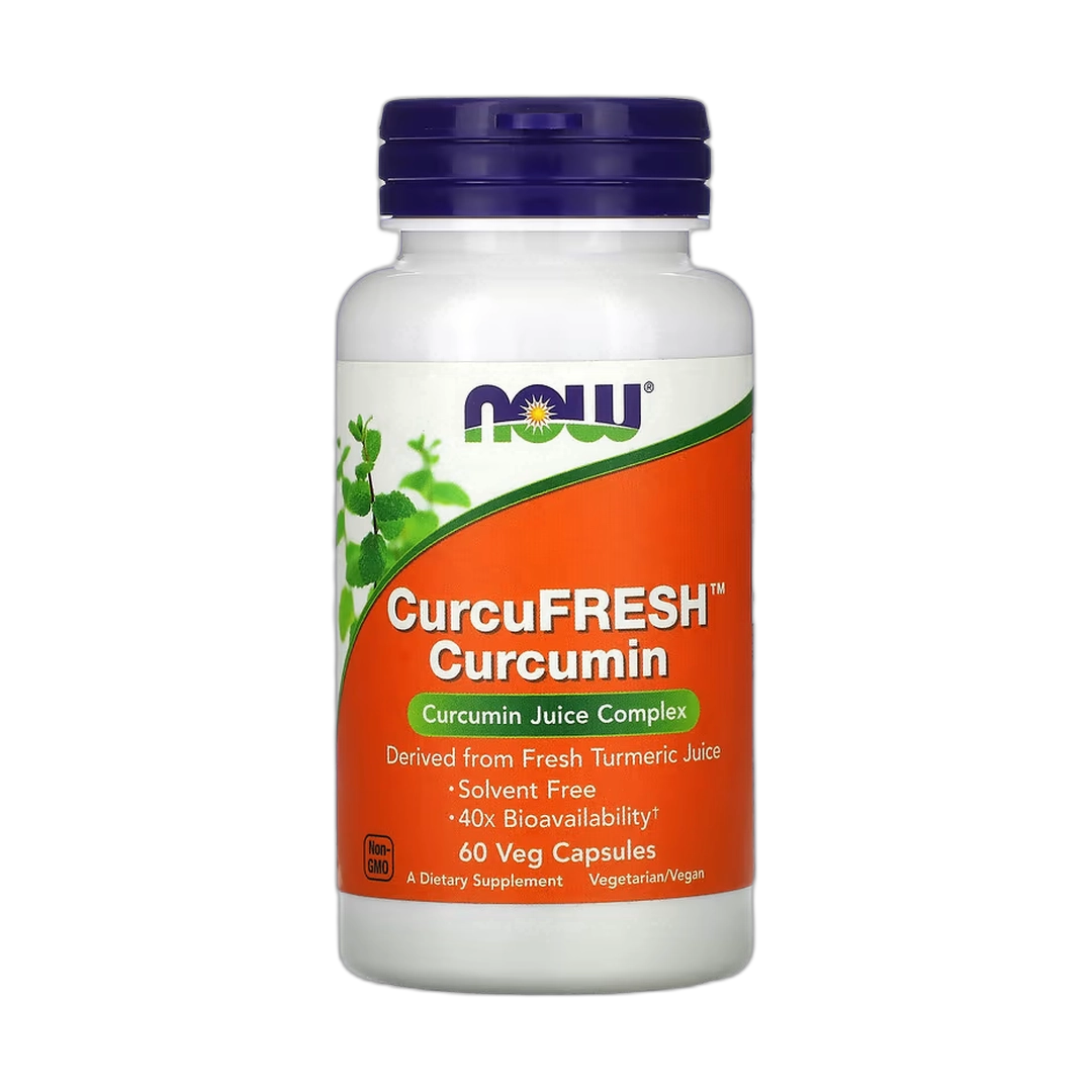 NOW Foods, CurcuFresh Curcumin, 500 mg, 60 Veg Capsules