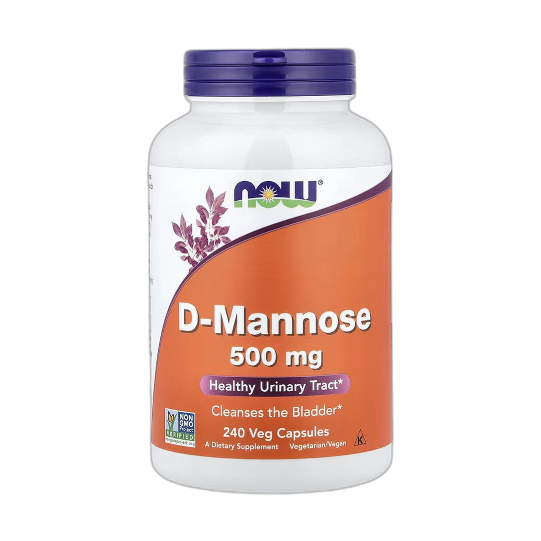 NOW Foods, D-Mannose, 500 mg, 240 Veg Capsules