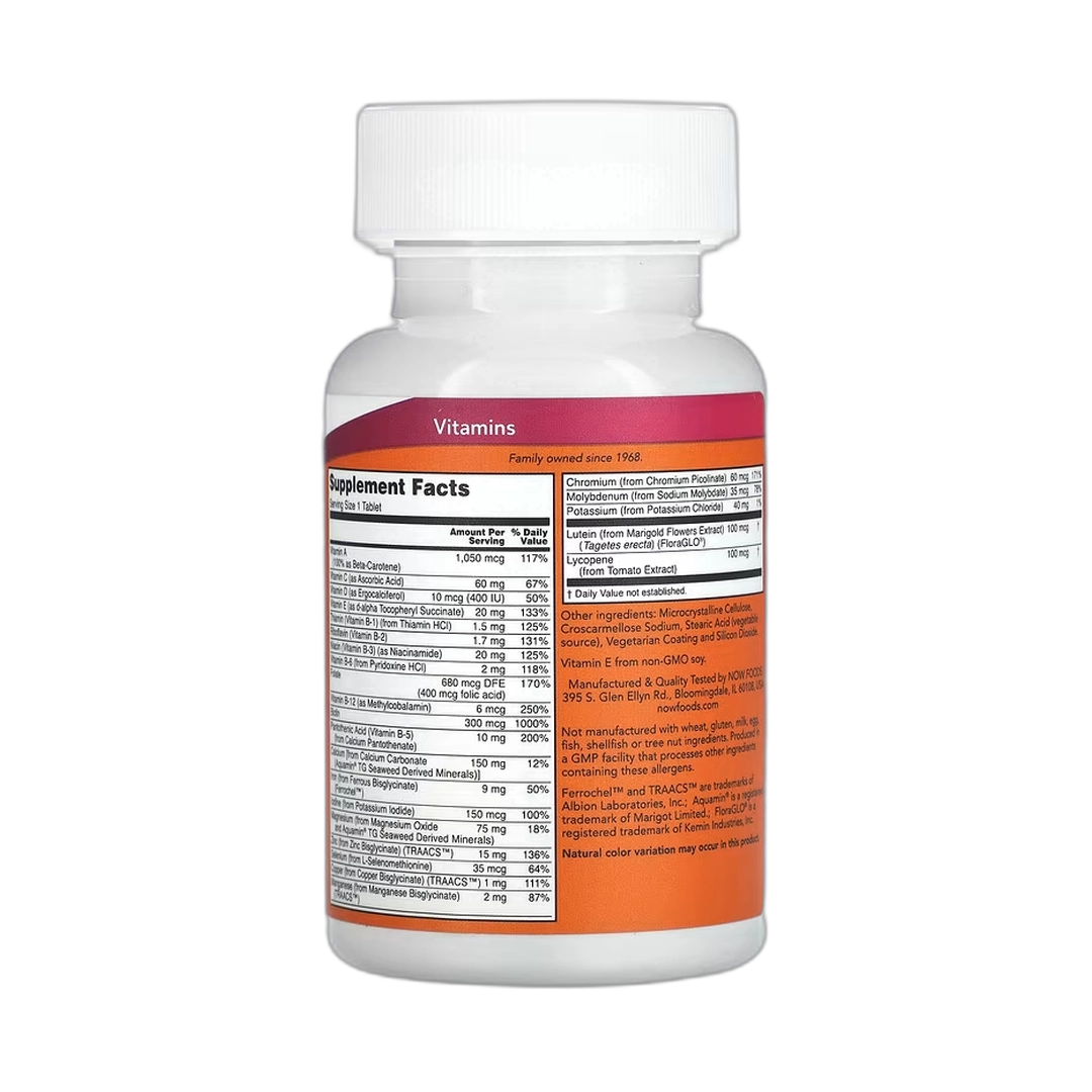 NOW Foods, Daily Vits, Multi Vitamin & Mineral, 100 Tablets