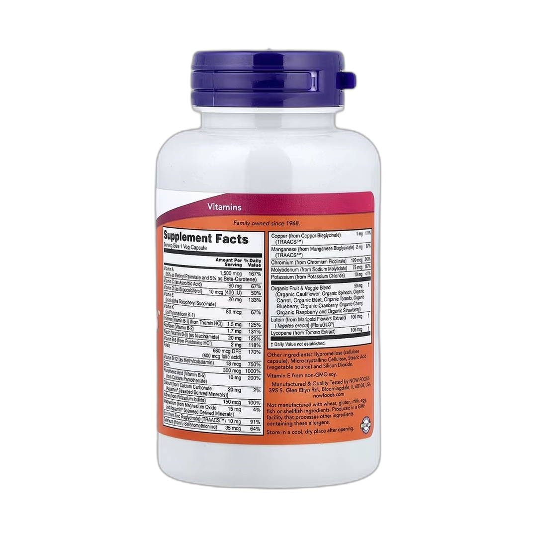 NOW Foods, Daily Vits, Multi Vitamin & Mineral, 120 Veg Capsules