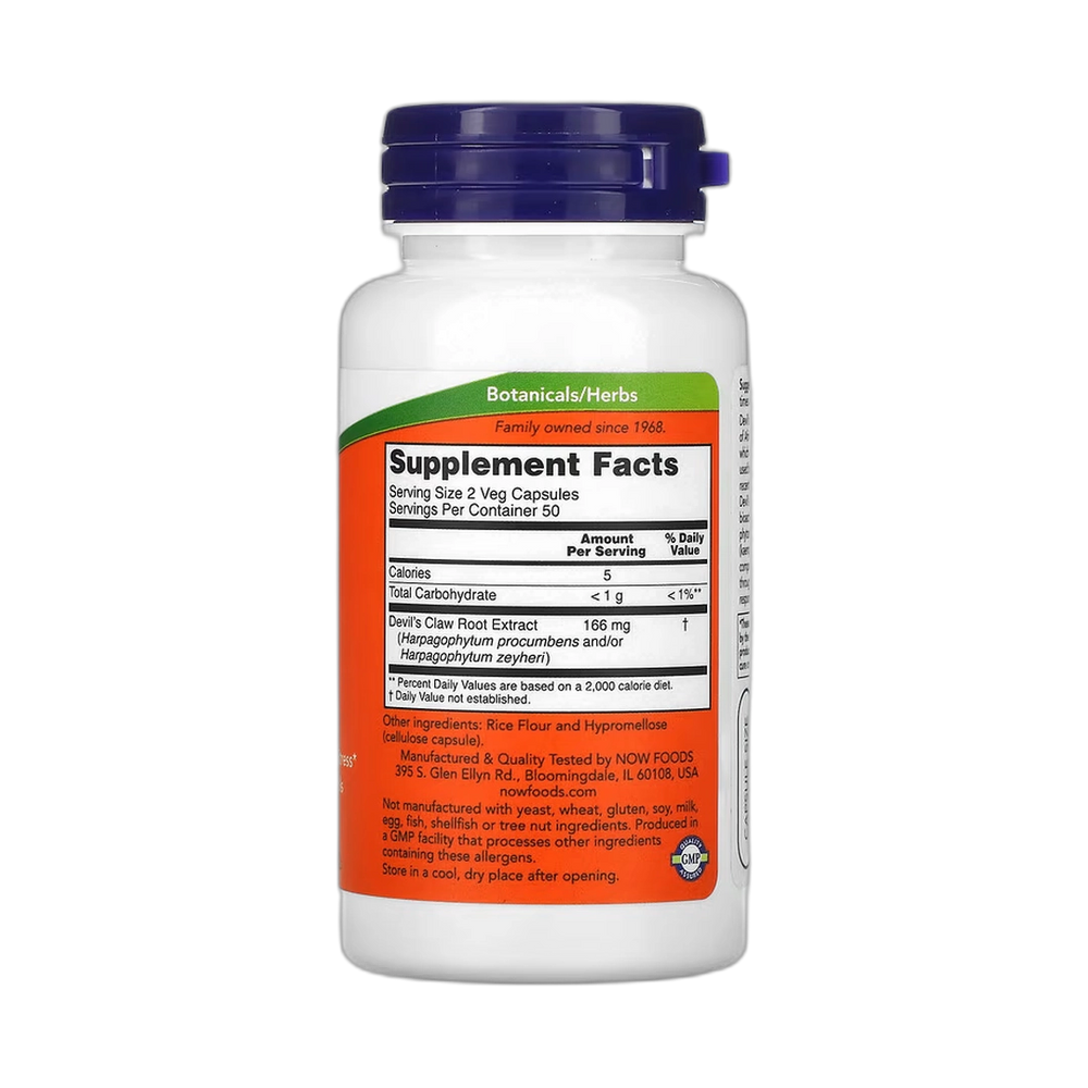 NOW Foods, Devil's Claw, 100 Veg Capsules