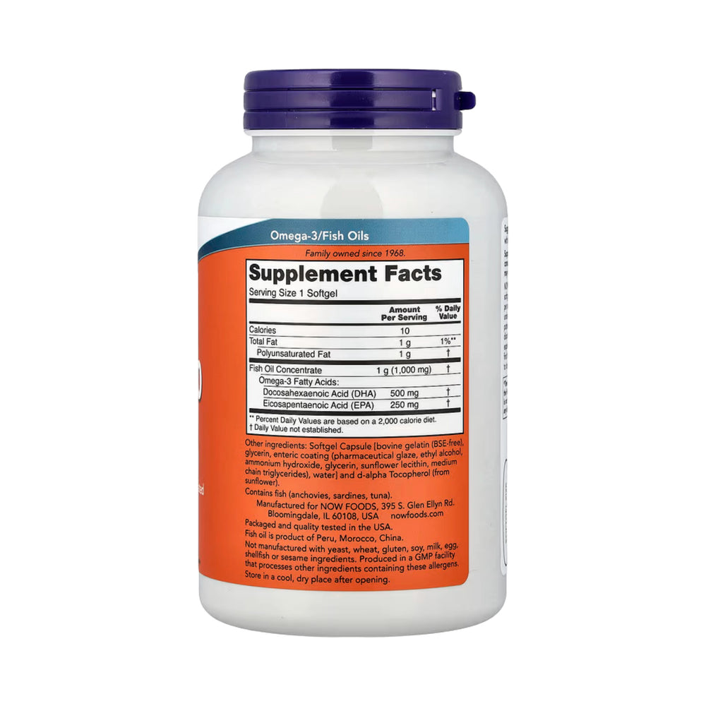 NOW Foods, DHA-500 Fish Oil, 180 Softgels