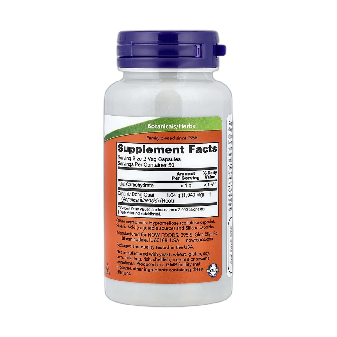 NOW Foods, Dong Quai, 520 mg, 100 Veg Capsules