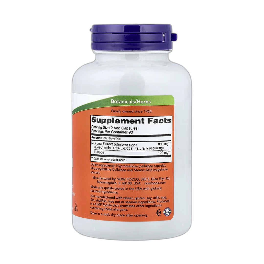 NOW Foods, Dopa Mucuna, 180 Veg Capsules